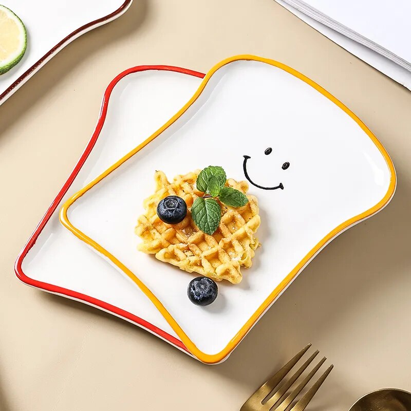 Cute Smile Face  Ceramic Plates