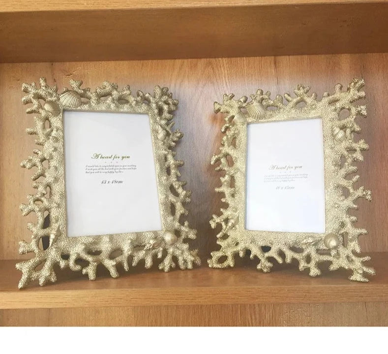 Creative Coral Shell Conch Resin Picture Frame