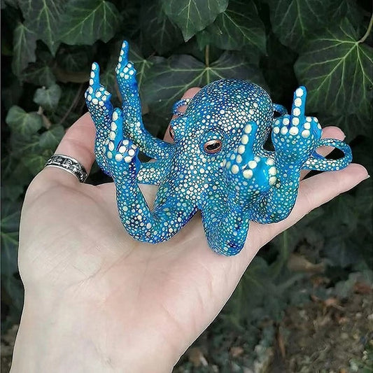 Garden Statue Ornaments Octopus Miniature With luminous