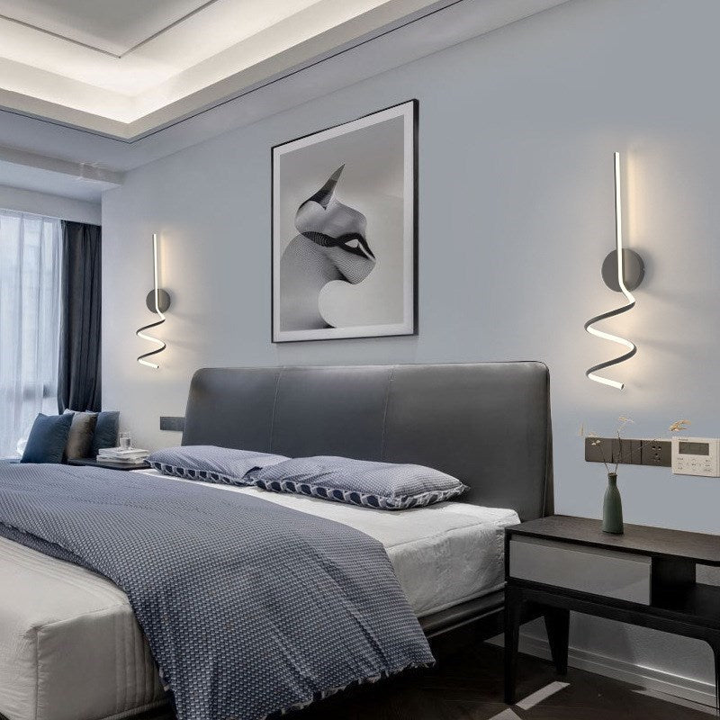 Modern LED Wall Lamp Curves Sconce