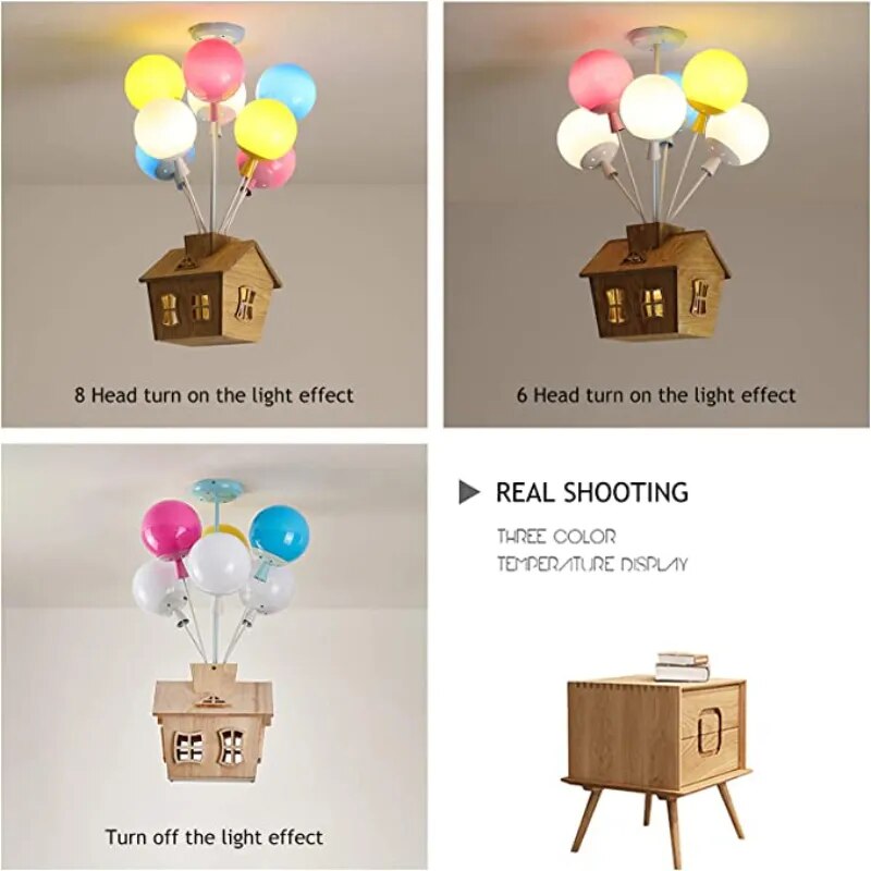 Balloon Led Pendant Lights for Kids Room