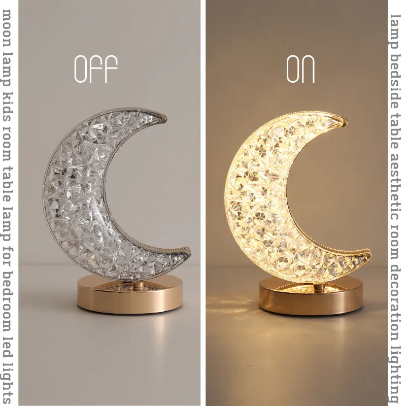 Bedroom Crystal Touch Dimming Night Light