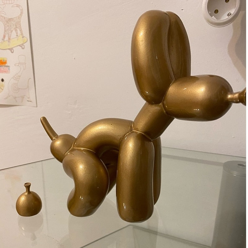 Balloon Dog Poo Statue