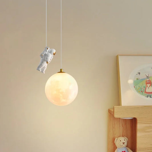 LED Pendant Light Iron Astronaut Cartoon