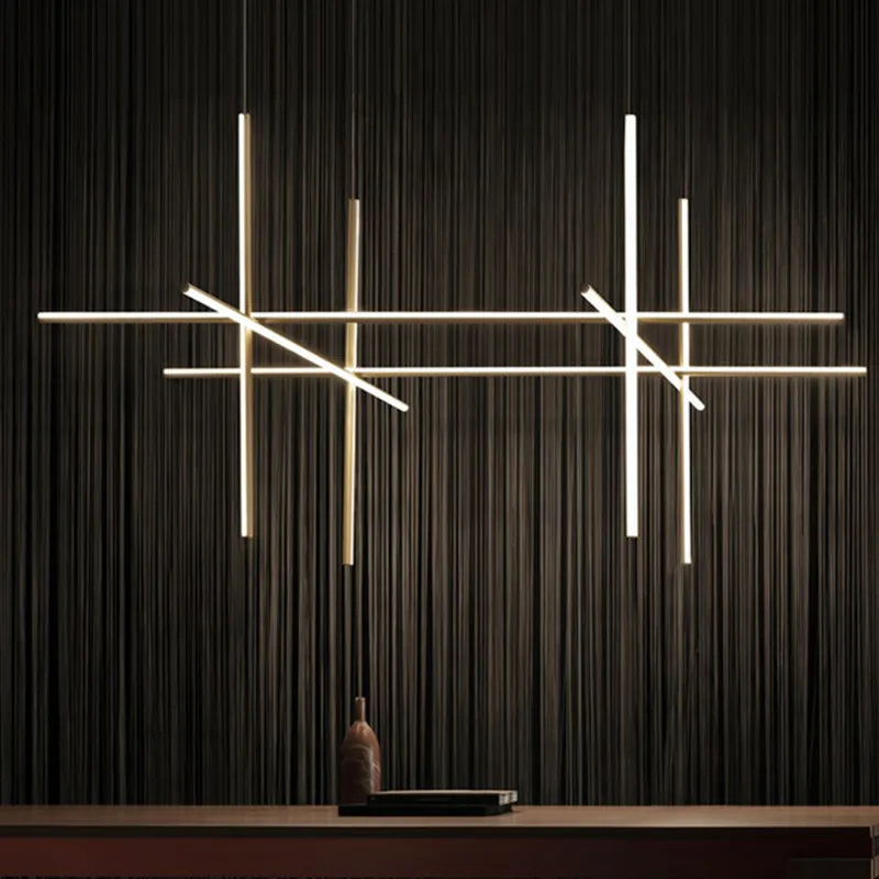 Modern Linear LED Ceiling Chandelier