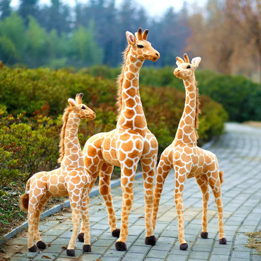 Huge Real Life Giraffe Plush Toys Cute Stuffed Animal Dolls