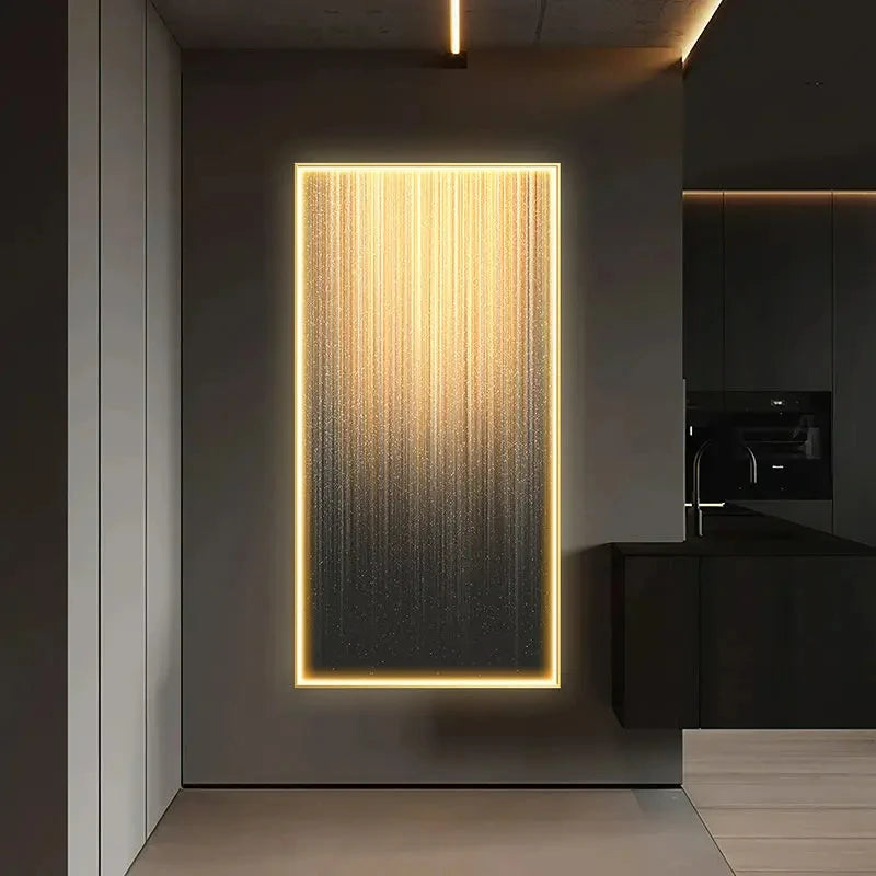 Modern Led Rectangular Art Painted Wall Lamp