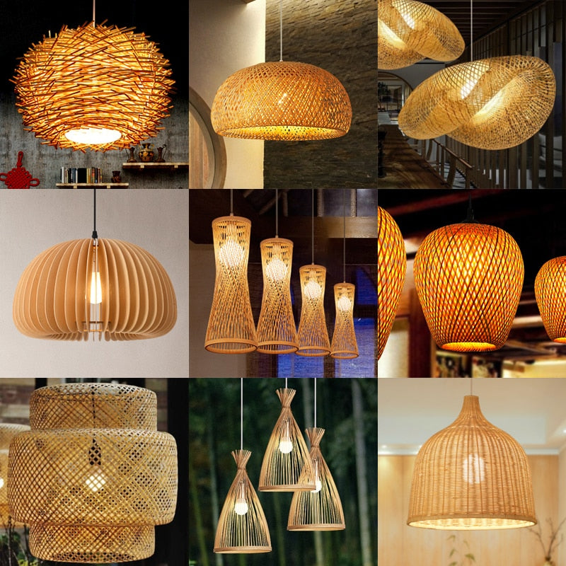 Bamboo Chandelier Pendant Lamp Hanging