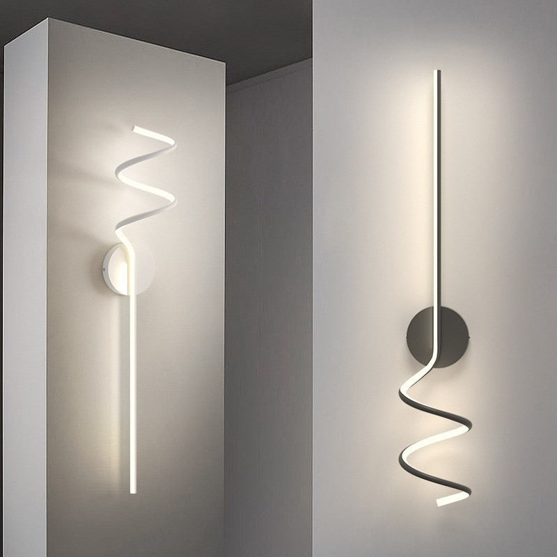 Modern LED Wall Lamp Curves Sconce