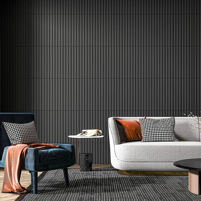 minimalist lines wave 3D wall panel Non self-adhesive