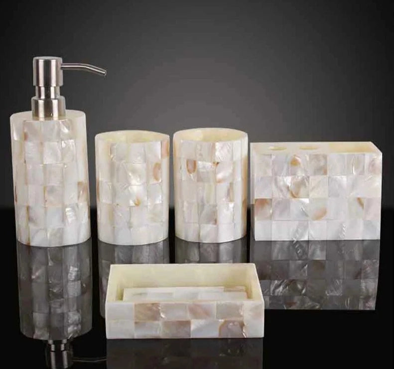 Resin Bathroom Set Lotion Bottle Mouthwash Cup Toothbrush Holder Soap Dishes Hand Sanitizer Storage