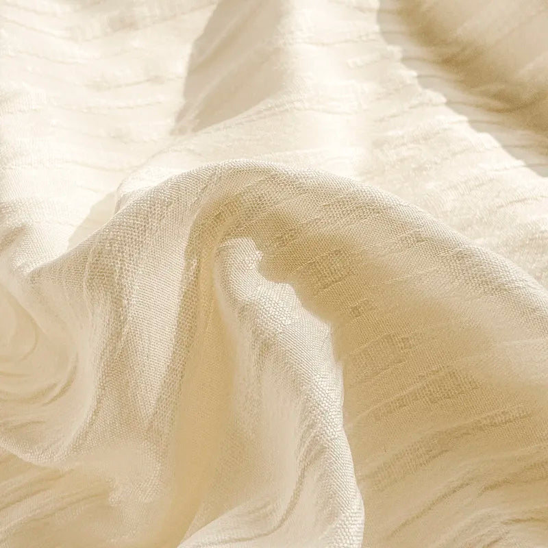 Seersucker Bedding Set Duvet Cover Flat Sheets Pillowcase Bed Sheet Set Soft Comforter