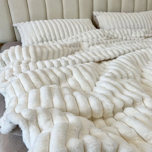 High-end Thicken Plush Bedding Set for Winter