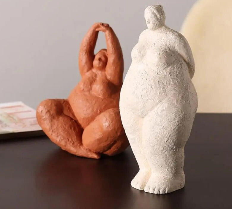 Abstract Fat Lady Figurines Statue Resin Crafts