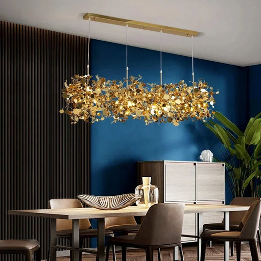 Modern Pendant Lights Stainless Steel Shade Dining Room Chandeliers