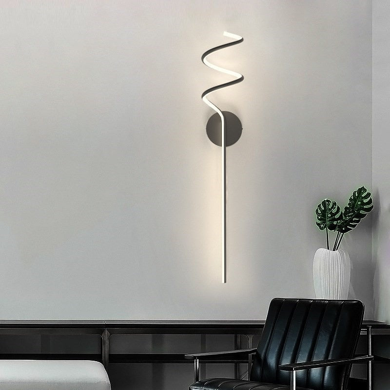 Modern LED Wall Lamp Curves Sconce