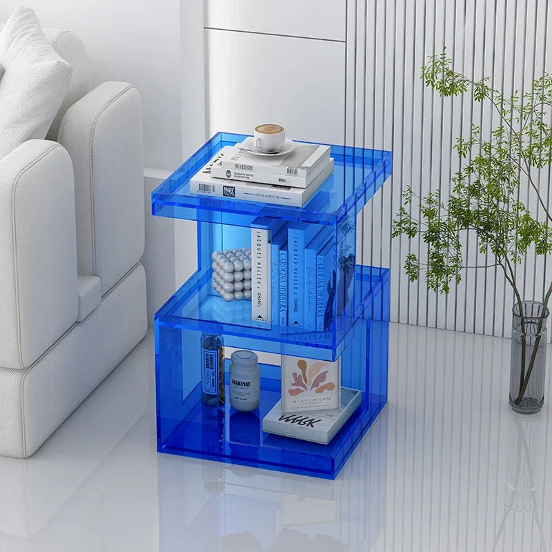 Side Table Living Room Acrylic Material HD Transparent Room Desks