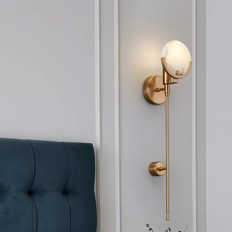 Gold Marble Wall Lamp