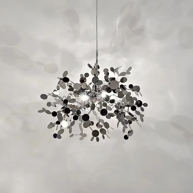 Modern Pendant Lights Stainless Steel Shade Dining Room Chandeliers