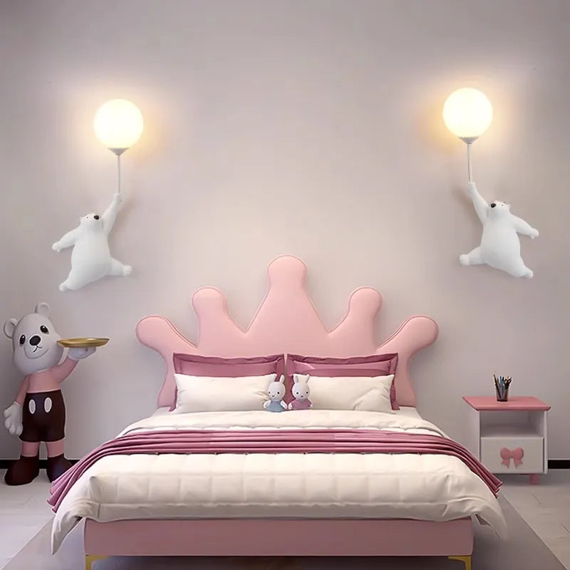 Bear Wall Lamp for Kids Bedroom
