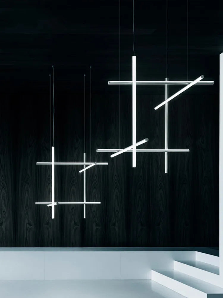 Modern Linear LED Ceiling Chandelier