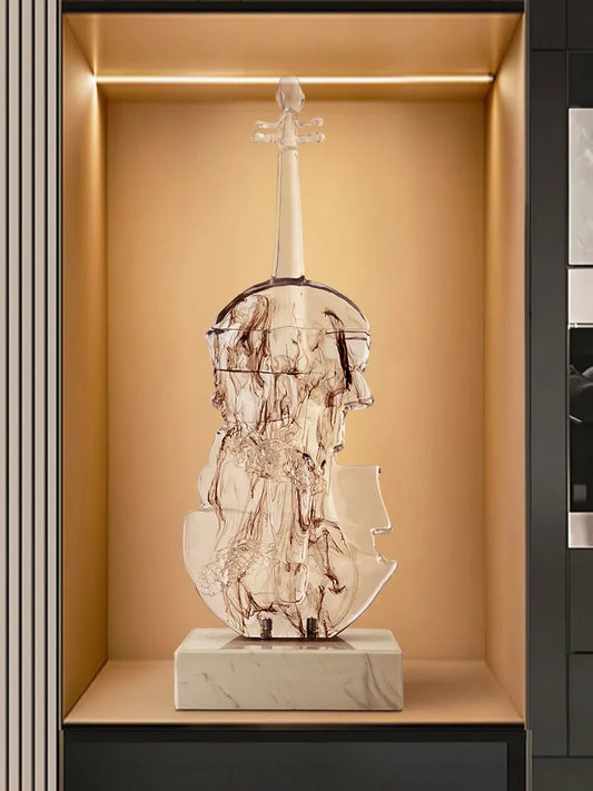 Violin Sculpture Modern Music Statue