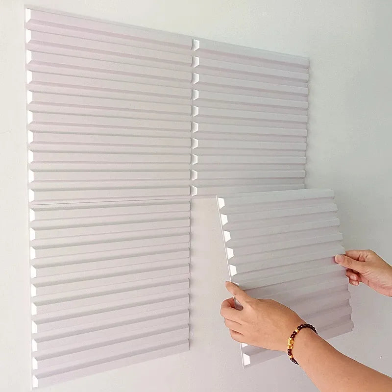 minimalist lines wave 3D wall panel Non self-adhesive