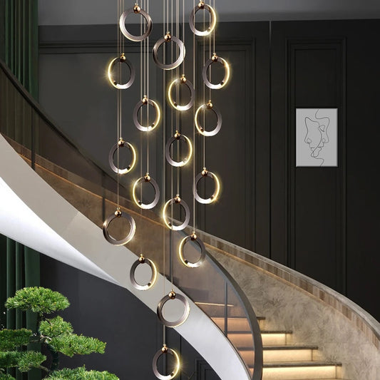 Pendant Staircase LED Attic Villa Living Room Ceiling Pendant