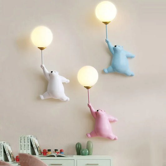 Bear Wall Lamp for Kids Bedroom